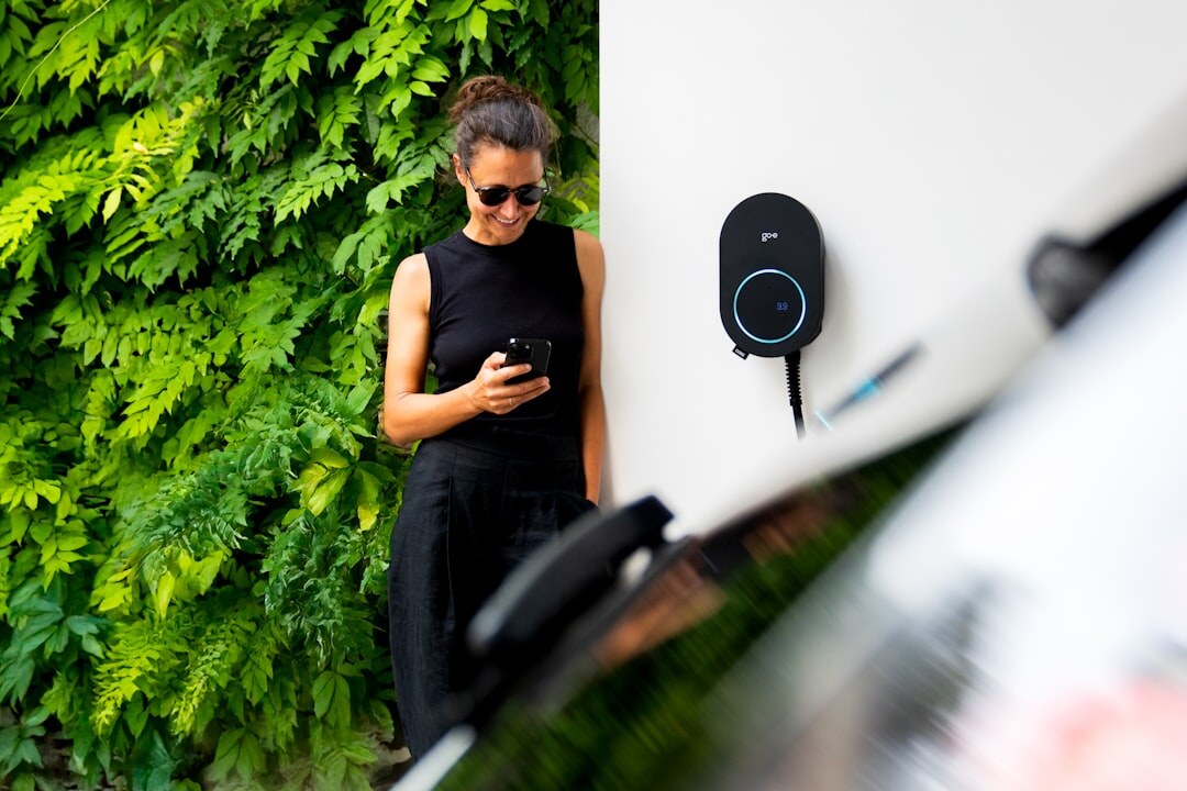 Electric vehicle charging at modern charging station